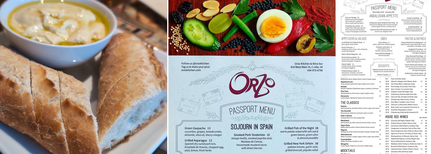 Orzo Kitchen & Wine Bar Menu