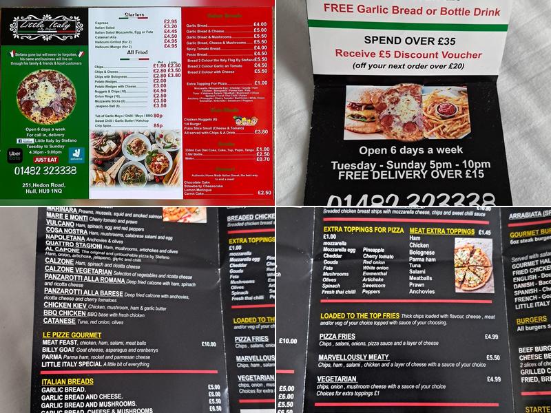 Little Italy By Stefano Menu