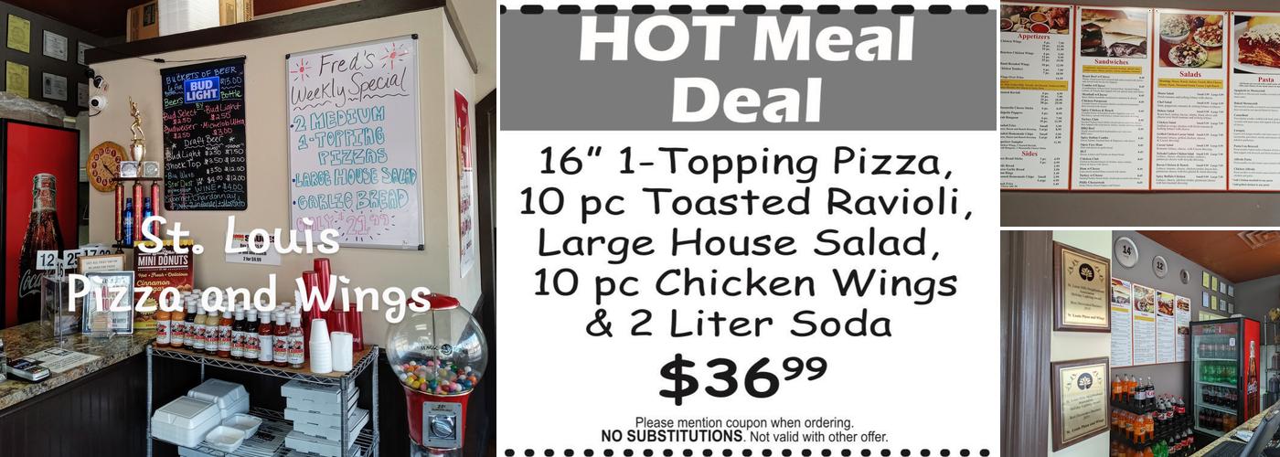 St. Louis Pizza & Wings Menu