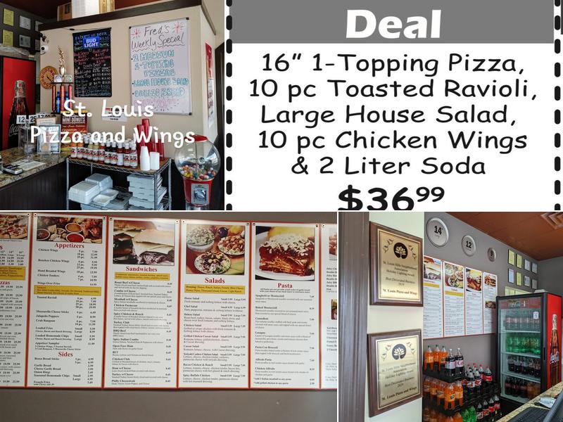 St. Louis Pizza & Wings Menu