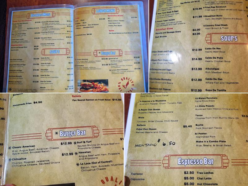 Lunch Box Cafe Menu