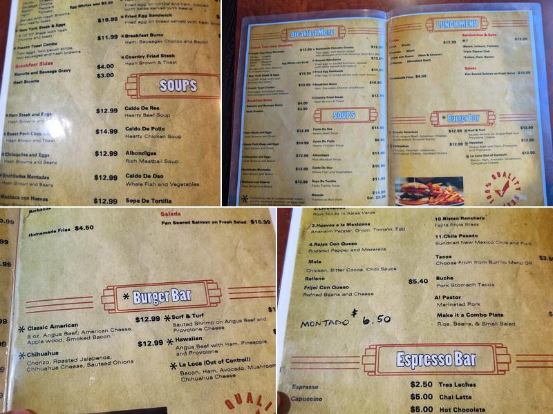 Lunch Box Cafe Menu