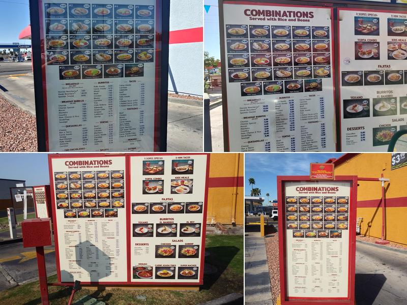 Federico's Mexican Food Menu