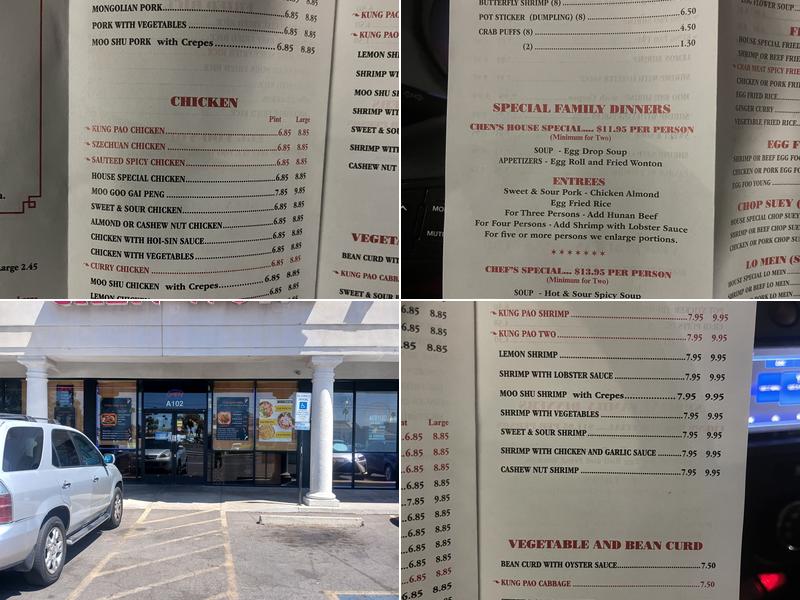 Chen and Wok Express Menu