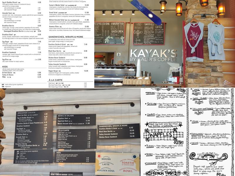 Kaldi's Coffee on Skinker Menu
