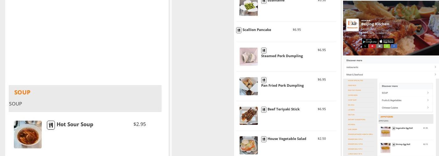 Beijing Kitchen Menu