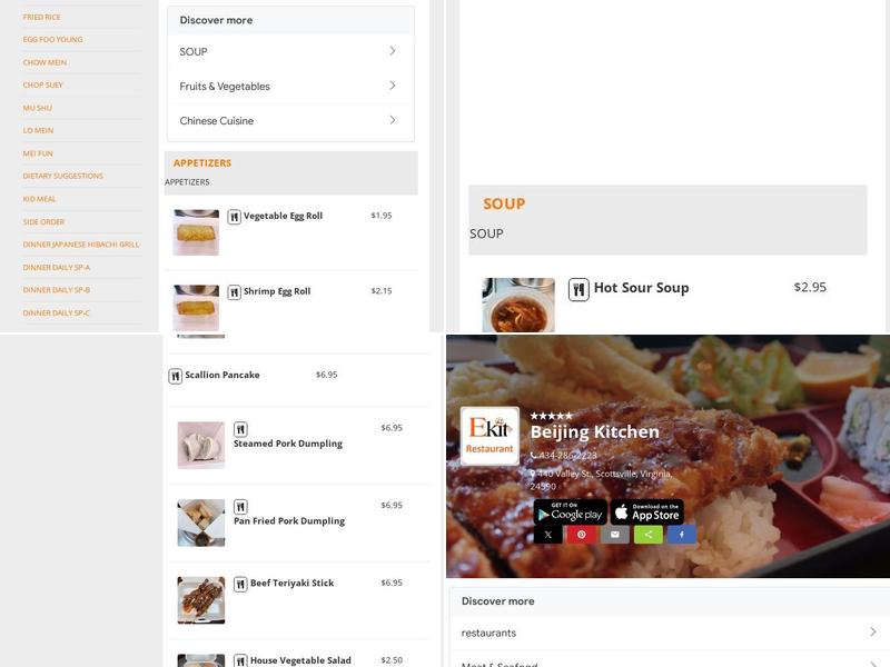 Beijing Kitchen Menu