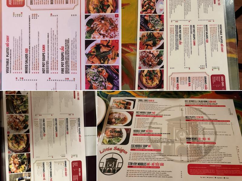 Little Saigon Restaurant Menu
