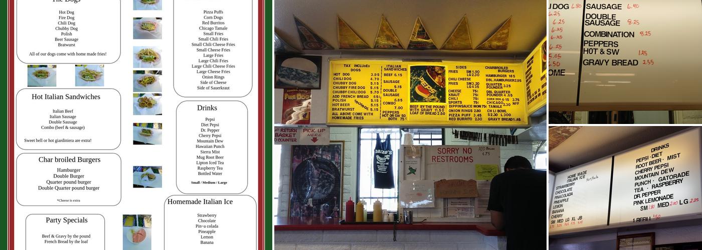 Dazzo's Dog House Menu