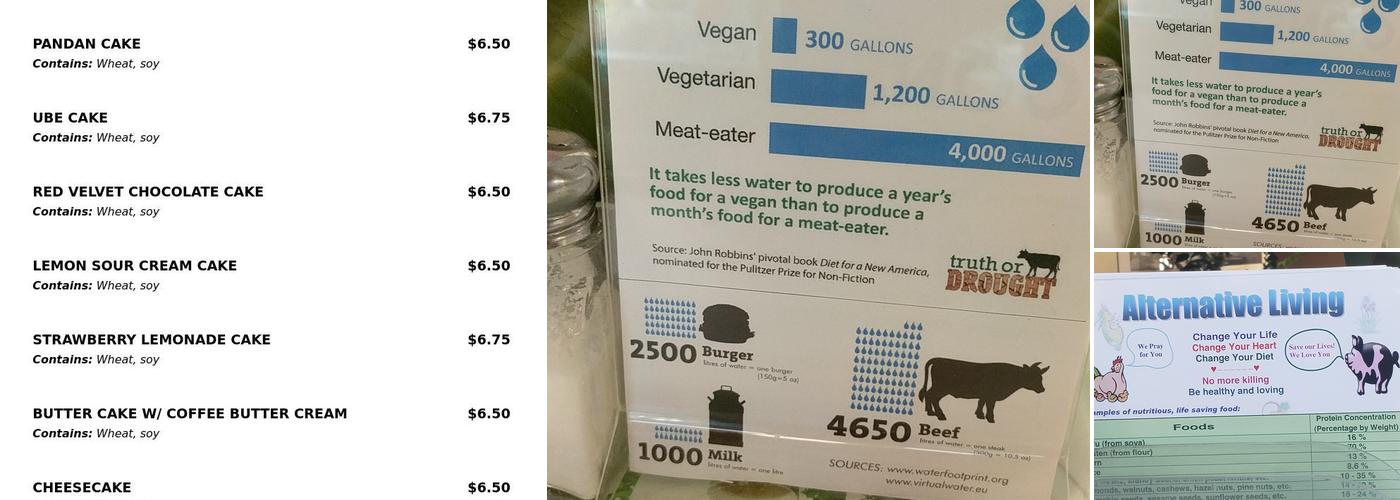 Loving Hut Glendale, AZ Menu