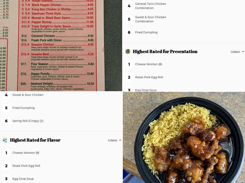 Great Wall Menu