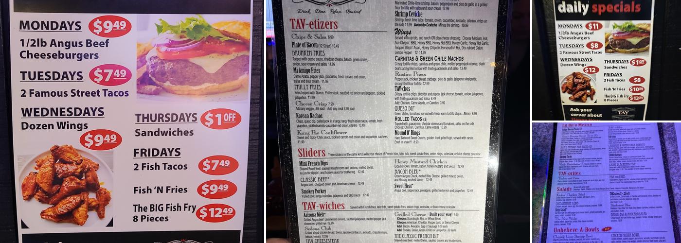 The Tav Menu