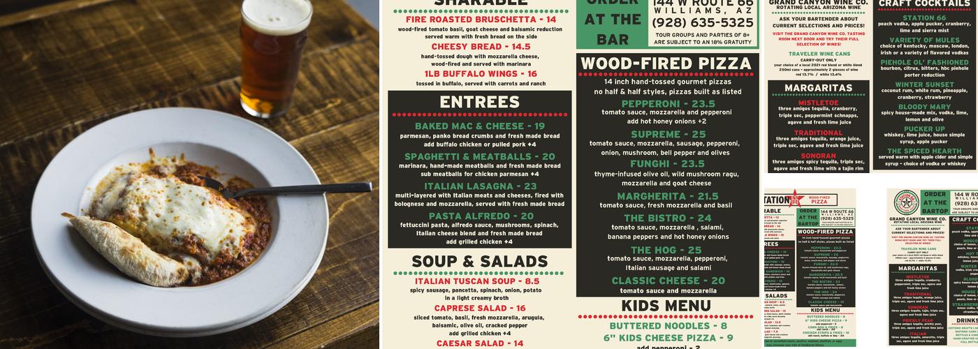 Station 66 Menu