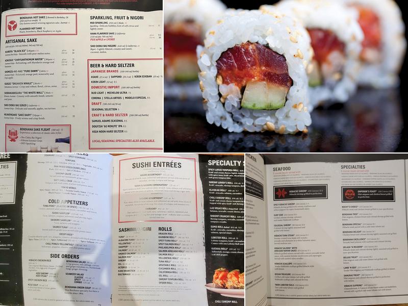Benihana Menu