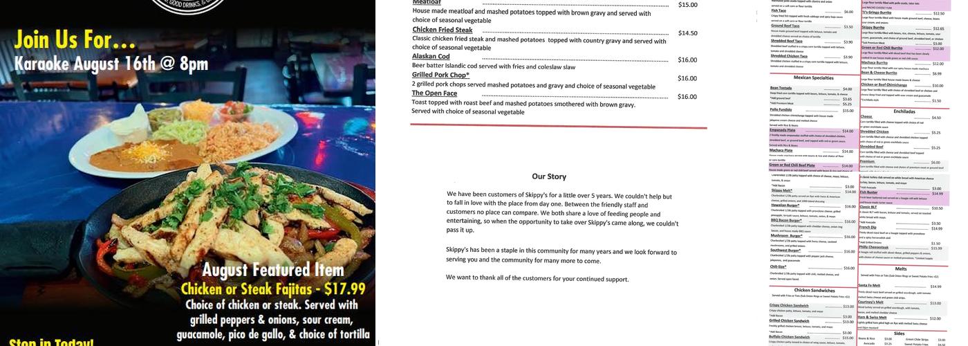 Skippy's Grille & Cantina Menu