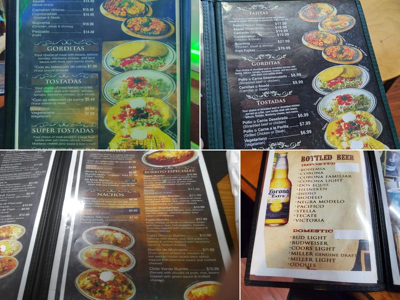 Fiesta Mexican Grill Menu