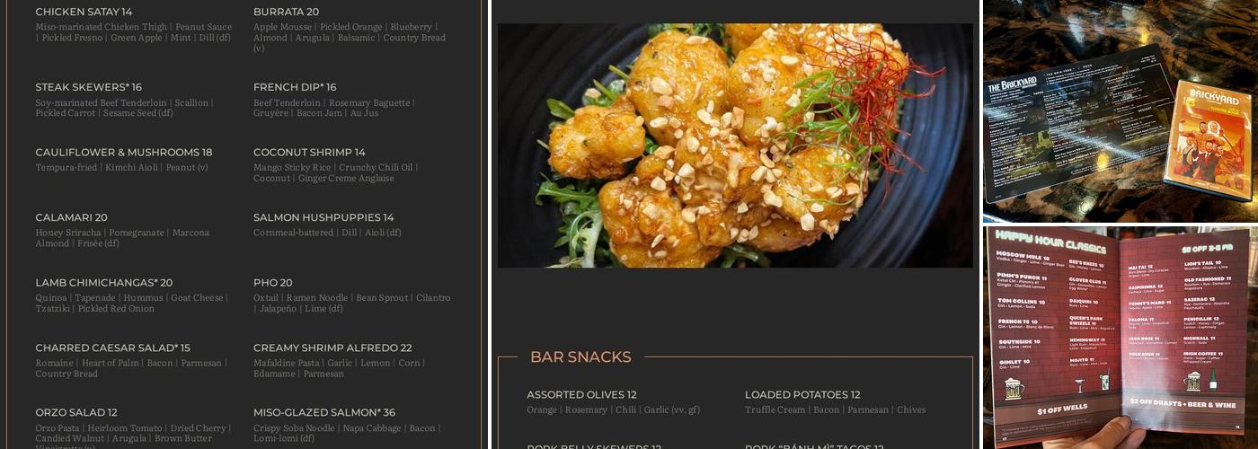 The Brickyard Downtown Menu