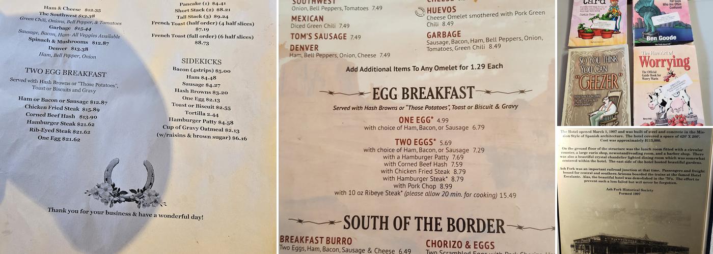 Ranch House Cafe Menu