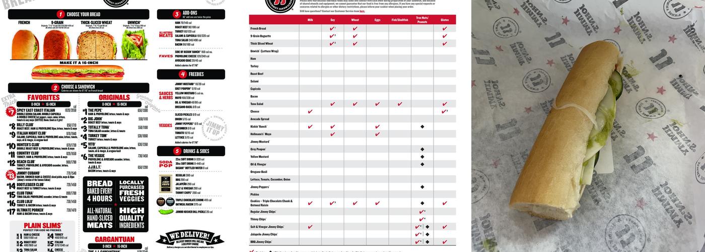 Jimmy John's Menu
