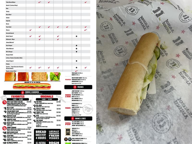 Jimmy John's Menu