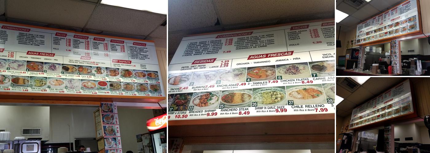 Taquitos Jalisco Menu
