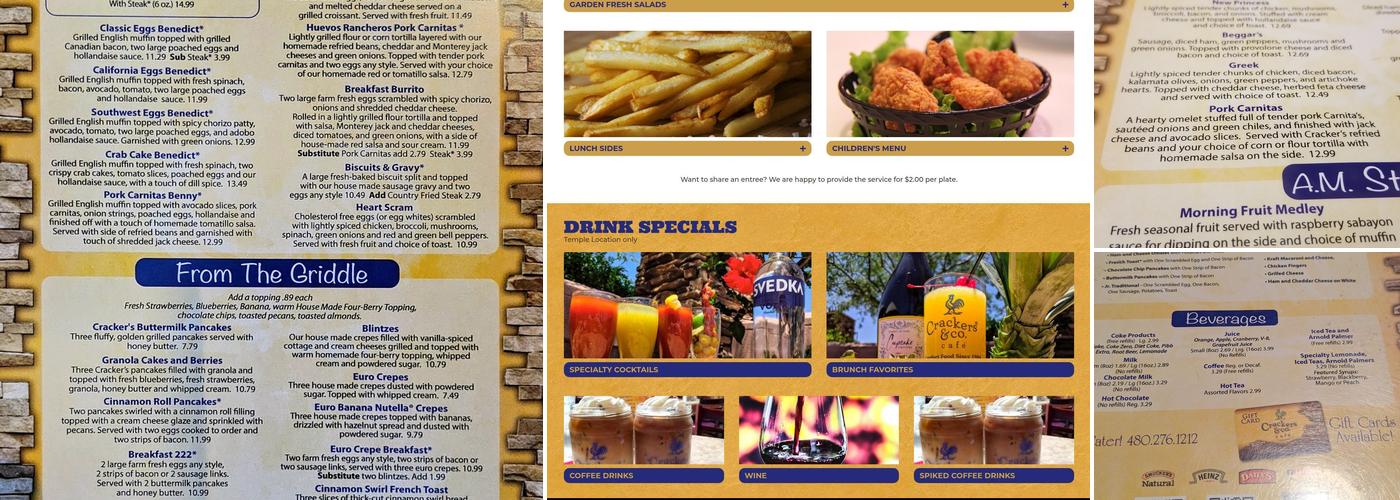 Crackers & Co. Café Menu