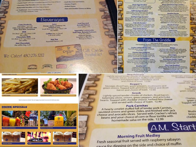 Crackers & Co. Café Menu