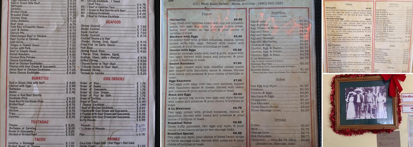 Adrian's #2 Menu
