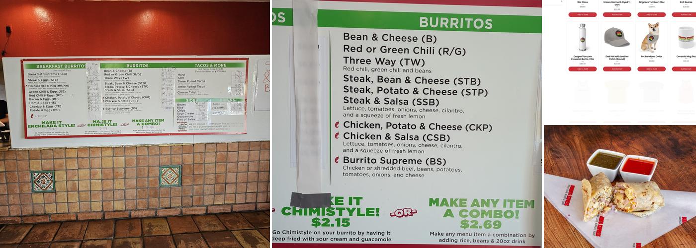 Burrito Express Menu