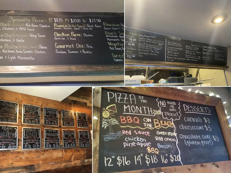 Upper Crust Pizza Menu