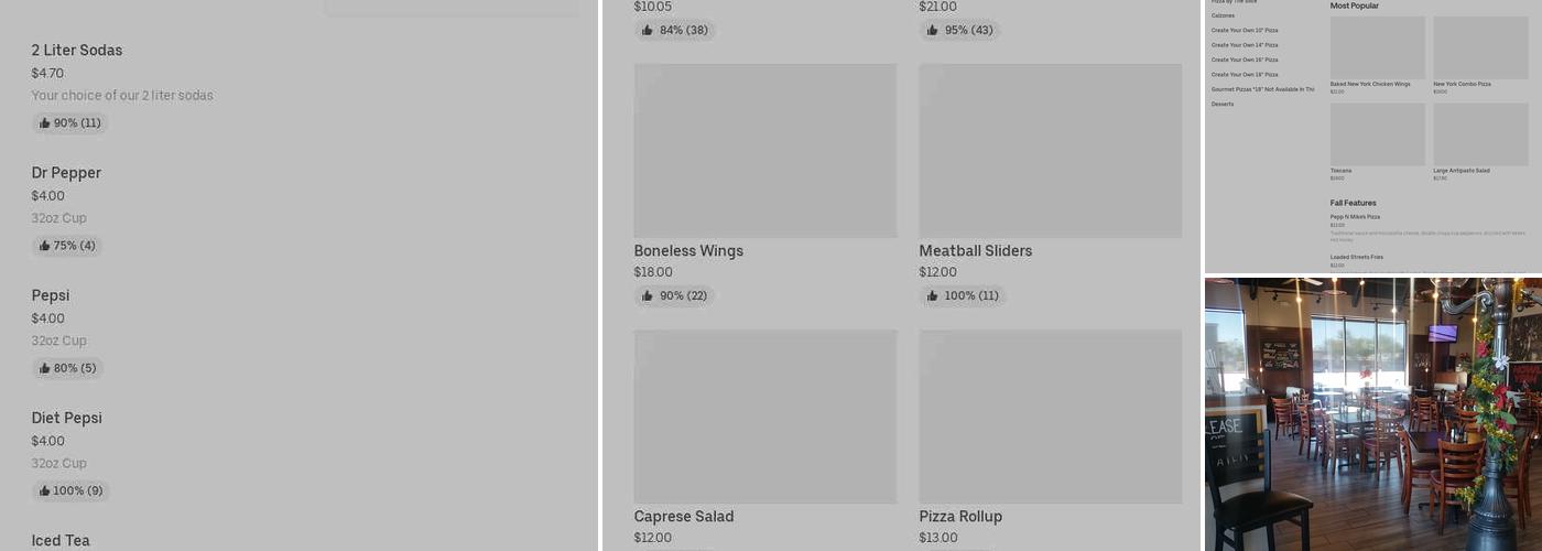 Streets of New York Menu