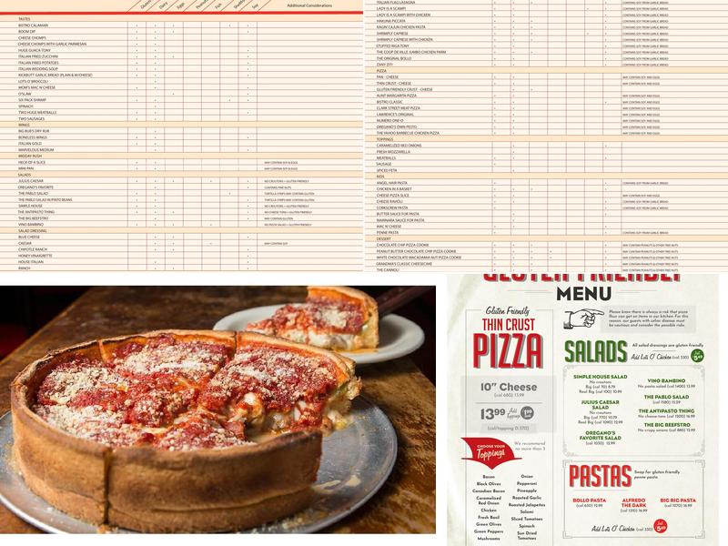 Oregano's Menu