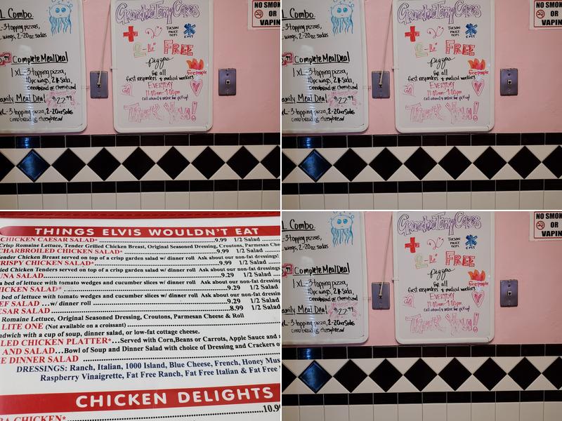 Grandma Tony's Pizza Menu