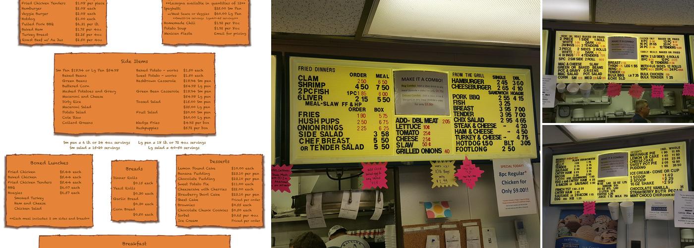 Wayside Takeout & Catering Menu