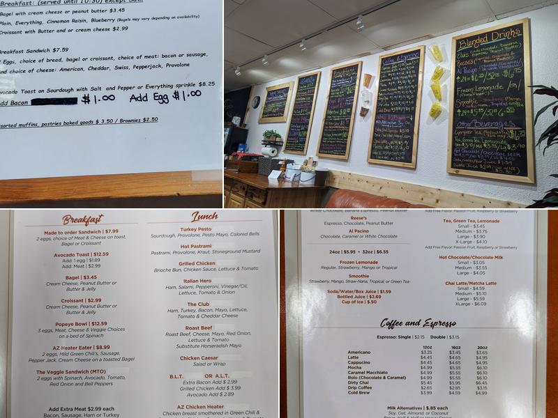 Drip 'N' Munch Cafe Menu