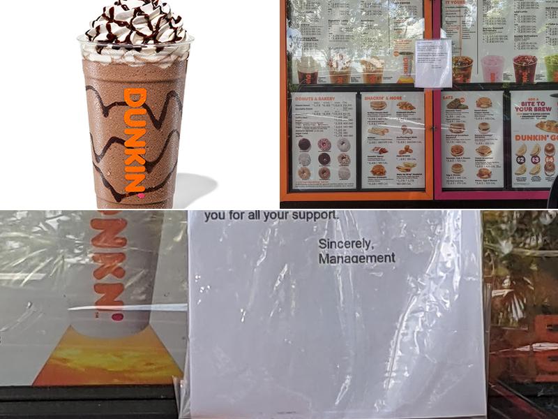 Dunkin' Menu