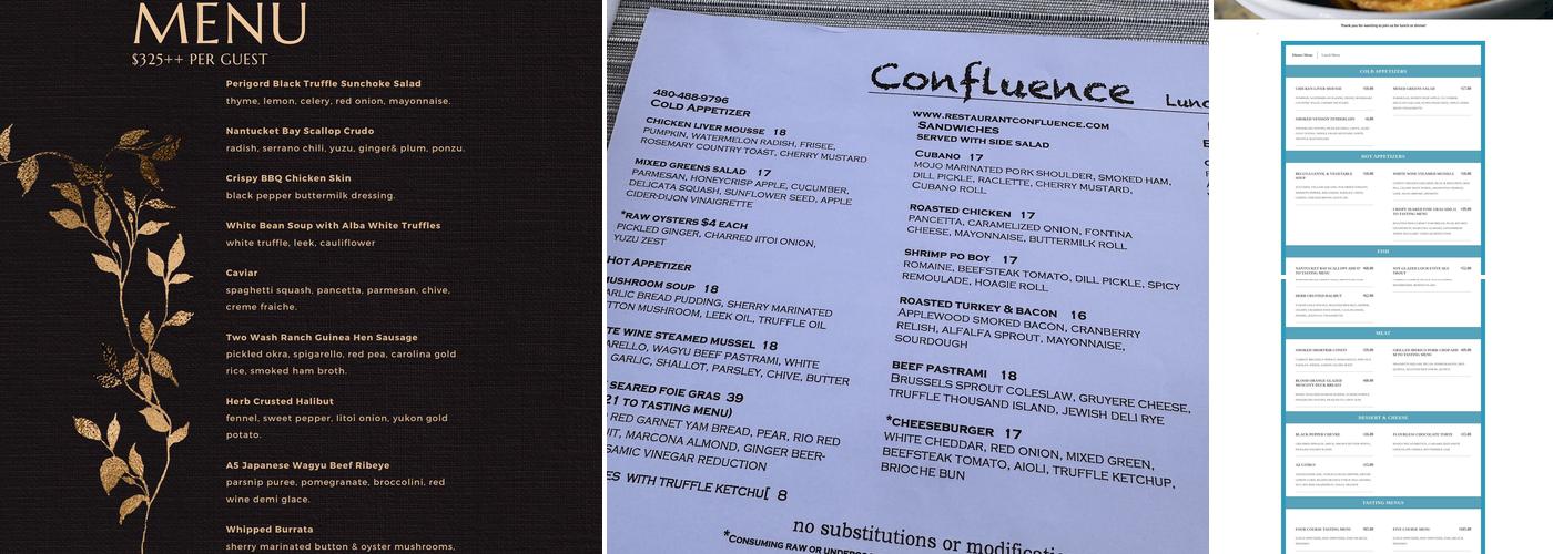 Confluence Menu