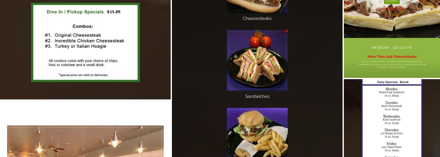 Philly's Finest Menu