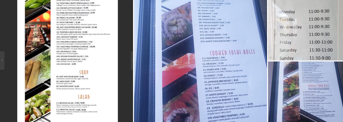 Beyond Restaurant & Lounge Menu