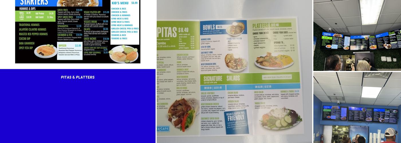 Pita Cafe Menu