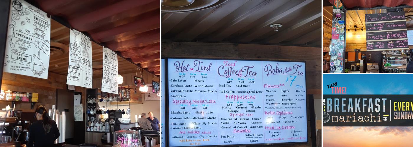 Café con Leche Menu