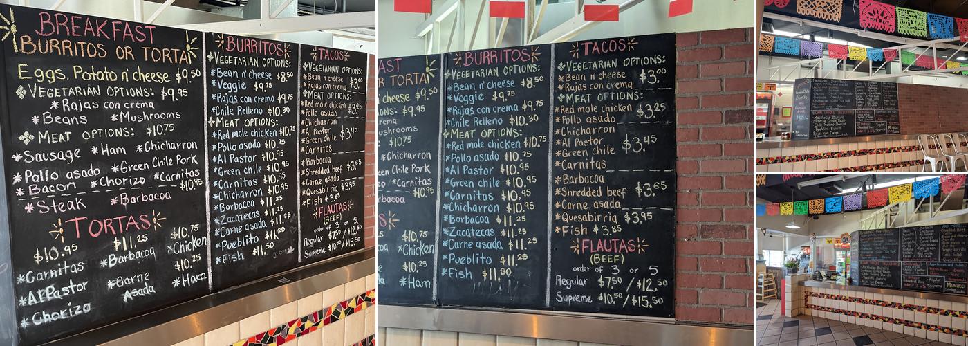 Taqueria El Pueblito Menu