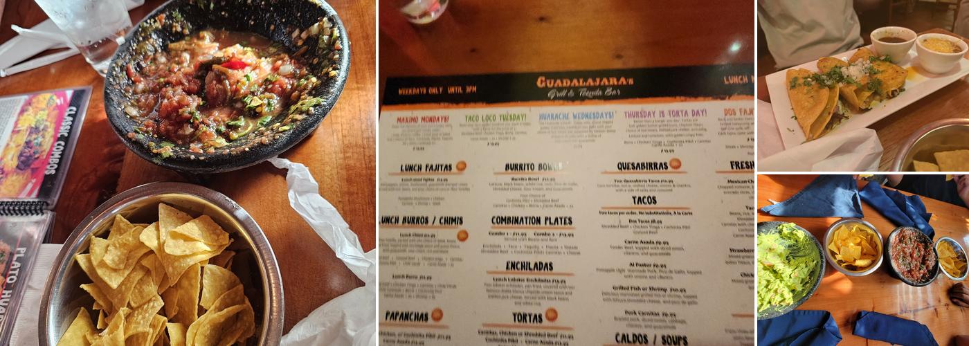 Guadalajara Mexican Grill Menu