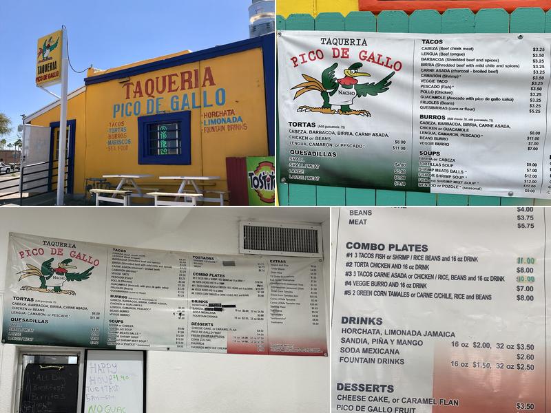 Taqueria Pico De Gallo Menu