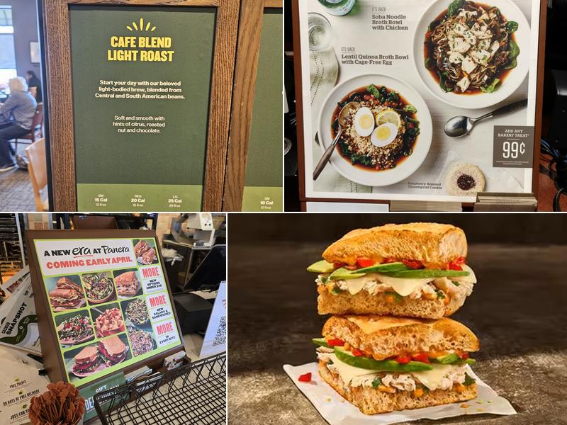 Panera Bread Menu