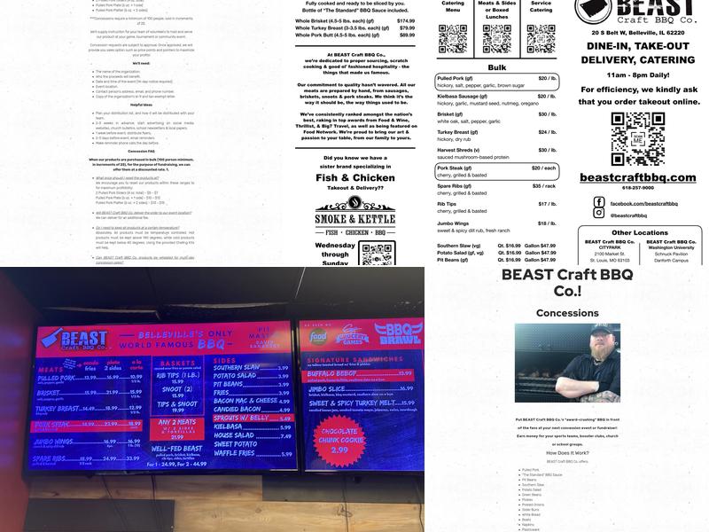 BEAST Craft BBQ Co. Menu
