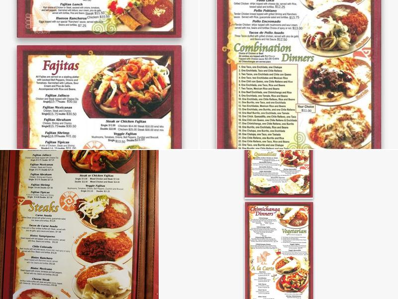 Carisilos Menu