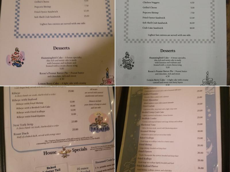 Blue Stone Inn Menu