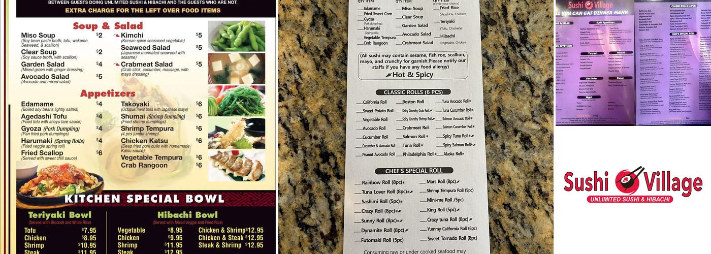 Sushi Village Menu