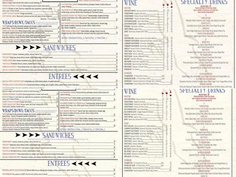 Phils Grill Menu